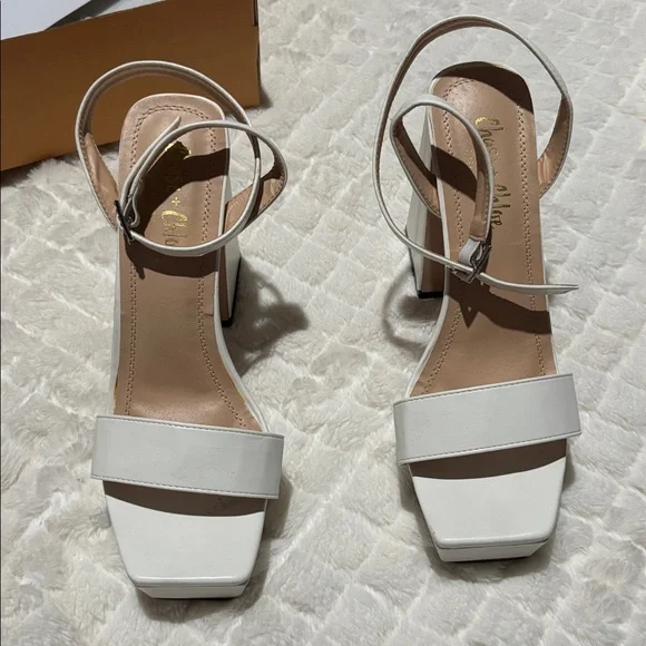 Chase + Chloe Rayla Ankle Strap Platform Sandal - Picture 4 of 8